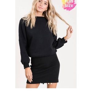 Long sleeve midi dress